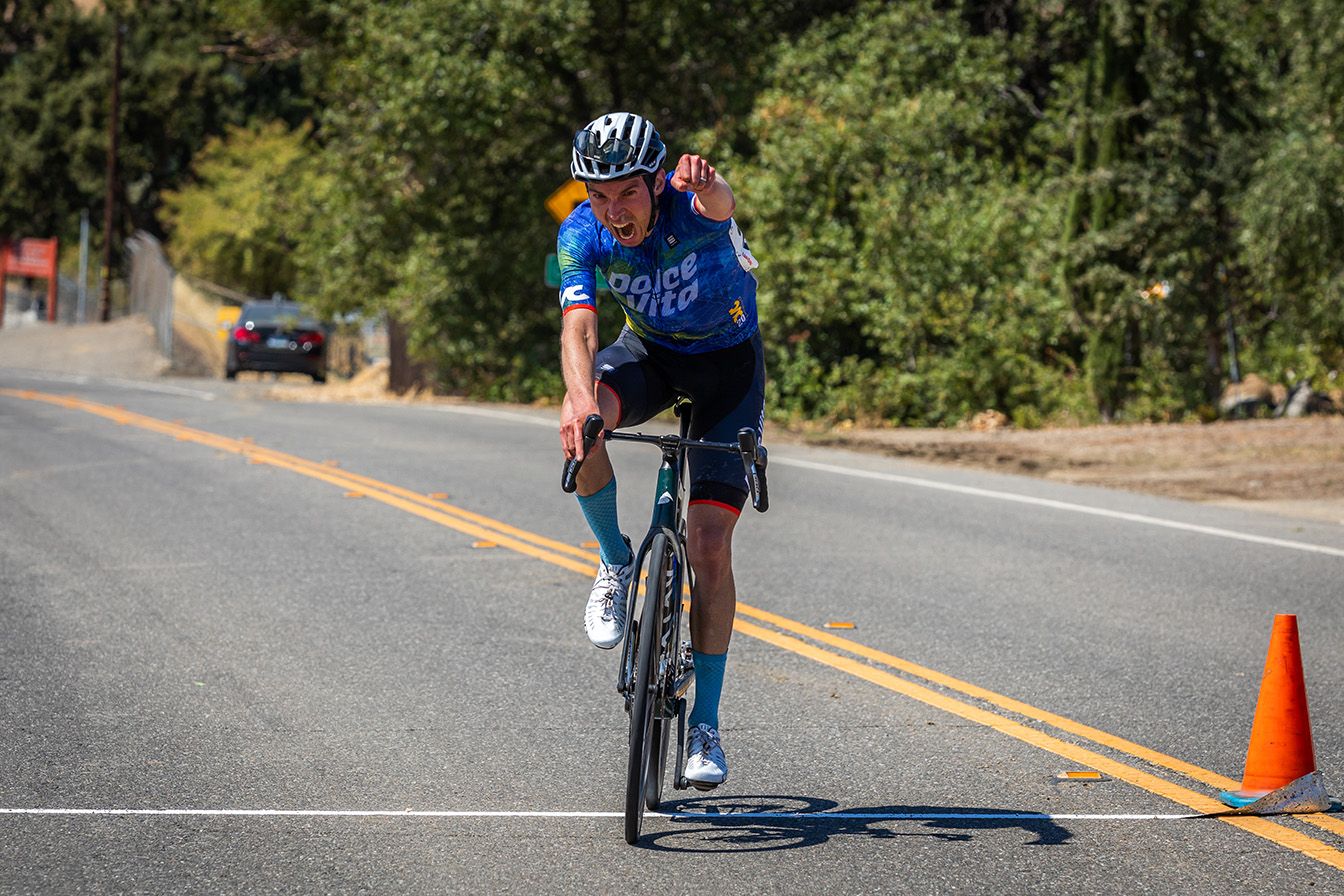 Erik winning the 2024 Winters Road Race (P12) 📷 Katie Miu