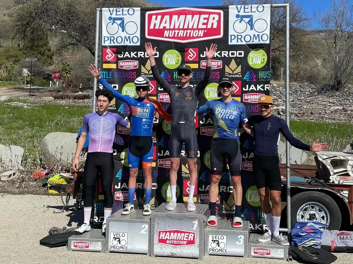 We’re handing out podiums left and right! DVC squad keeping it going at @velopromo Pine Flat Road Race! @adamsuczewski 🥉in the Elite 4 race; @germanandresz 🥉in 35+3/4 race; @zac.ooi taking 🥈in the Elite 3 race to cap off an awesome start to the road racing season!

@sportful @sfitalianathleticclub @equatorcoffees @poggio_labs @achieveptc @pinkpuffinbicycles @osmonutrition @jkbrkb  #onewealthadvisors #ncnca