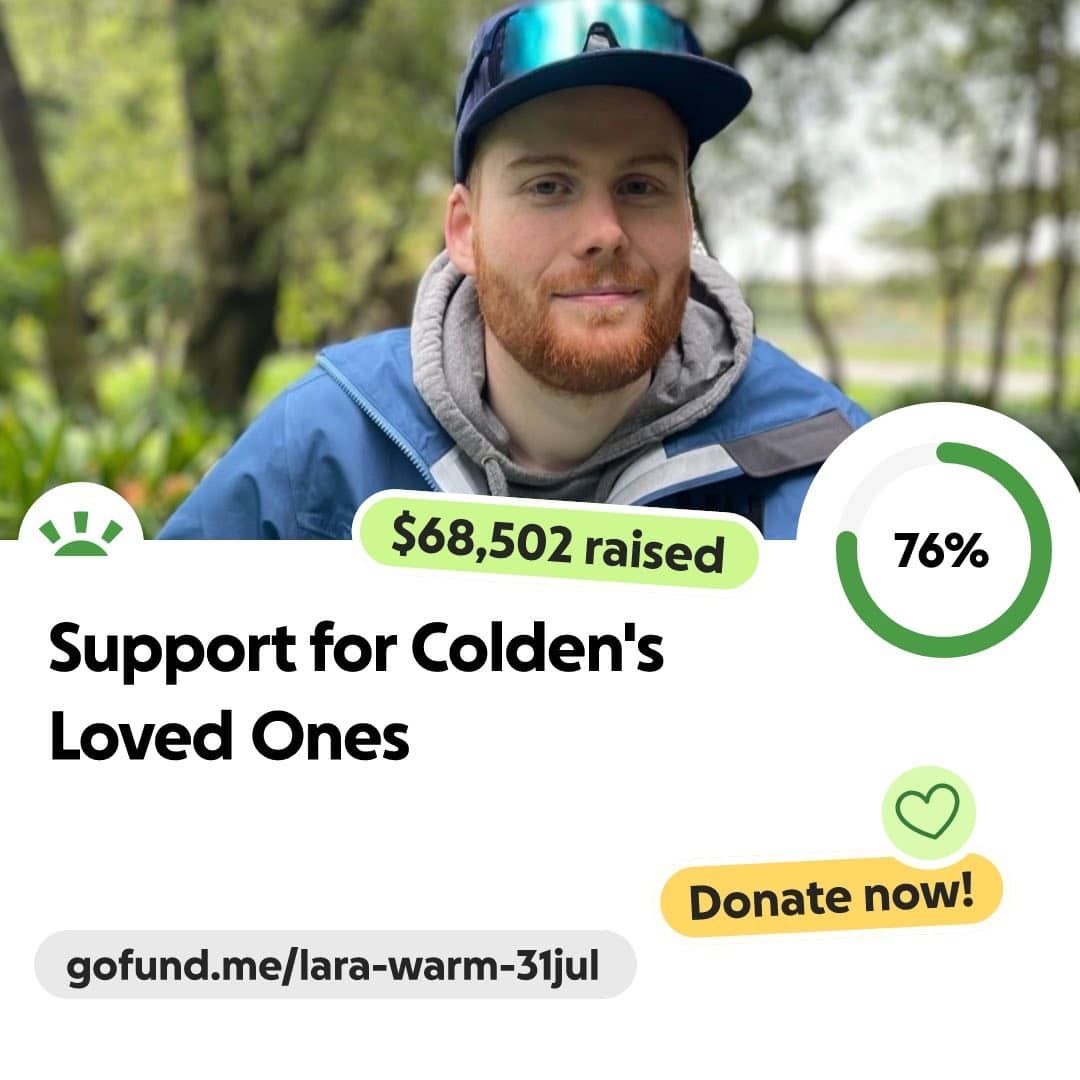 We’re all devastated by Colden's tragic loss. His loved ones need support now more than ever. Please consider donating and sharing to help them through this tough time. ❤️

https://gofund.me/2bf25d7b 
Link is also in our bio